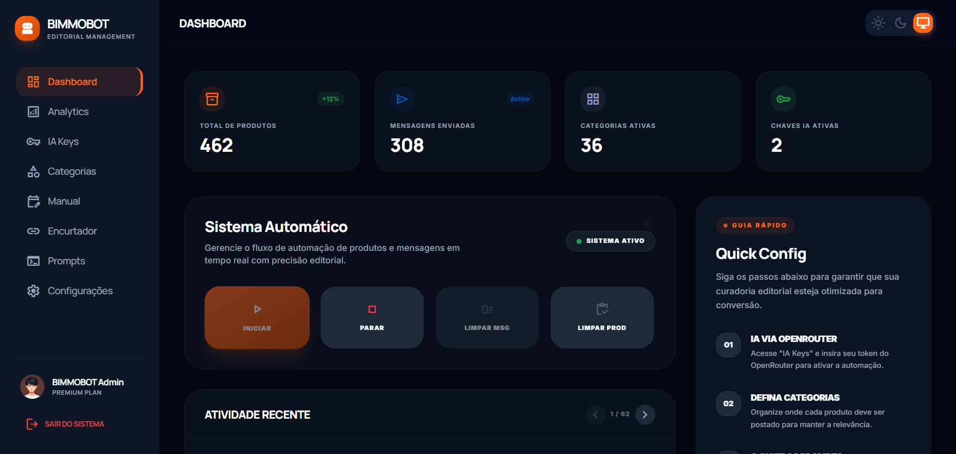 BIMMOBOT Dashboard